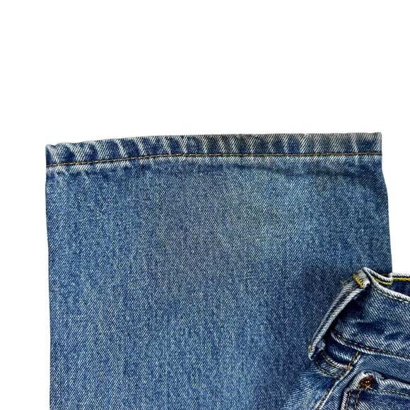 Levis 505 Regular Fit Blue Denim Mens Jeans Size 36x30 - Picture 9 of 13